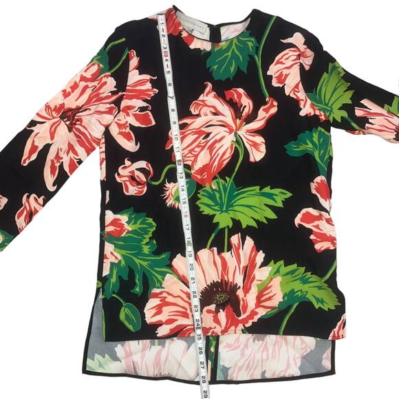 Stella McCartney Long Sleeve Tropical Print Ada Top- sz 38 8 M - Picture 7 of 13